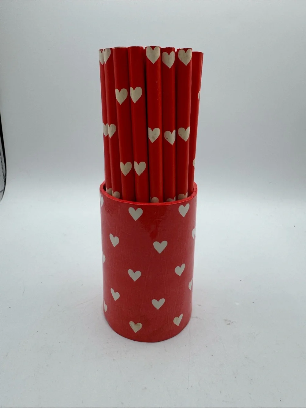 Vintage Lot of Heart Happy Valentines Day Pencils Lillian Vernon